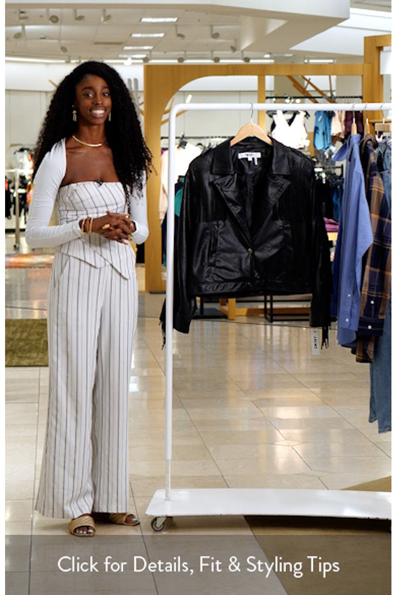 Fringe Faux Leather Jacket video