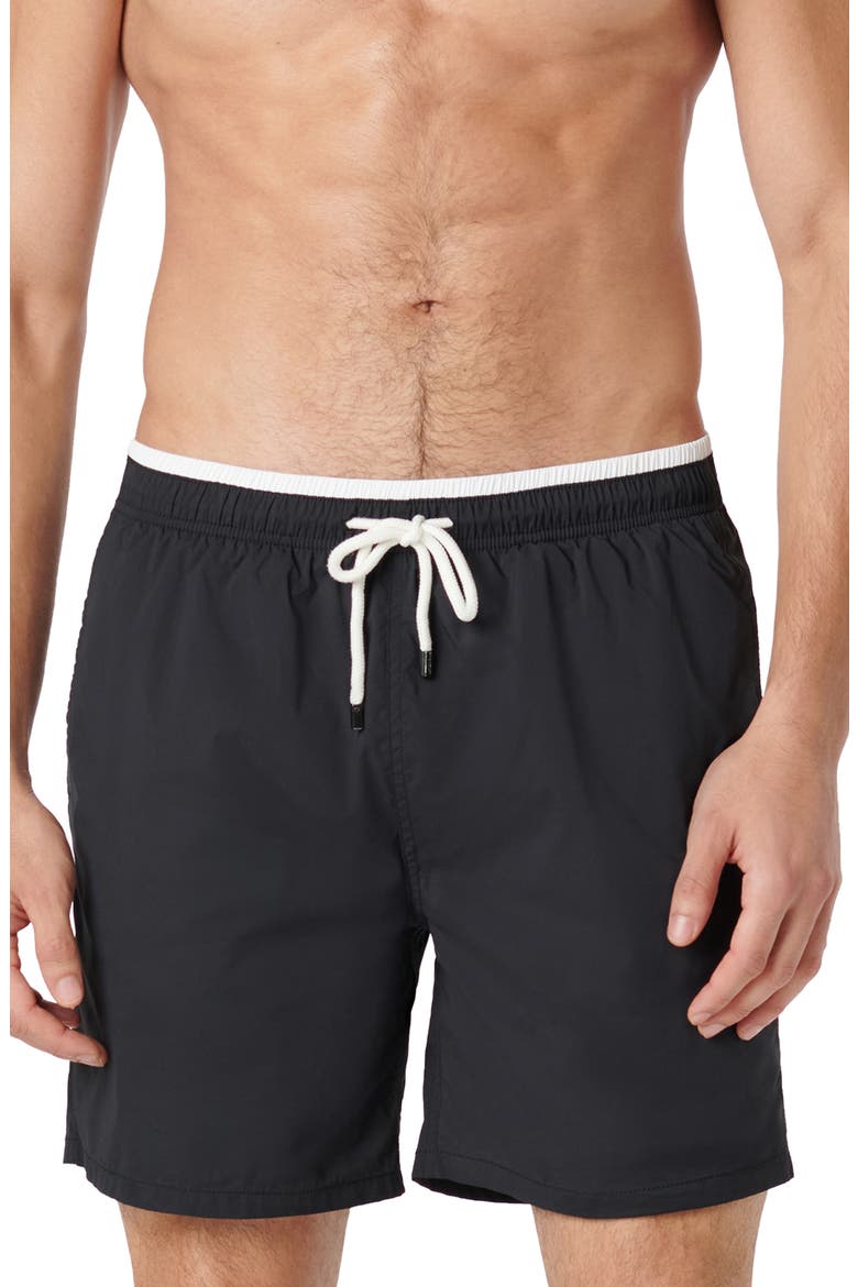 Quinn Swim Trunks, Main, color, BLACK