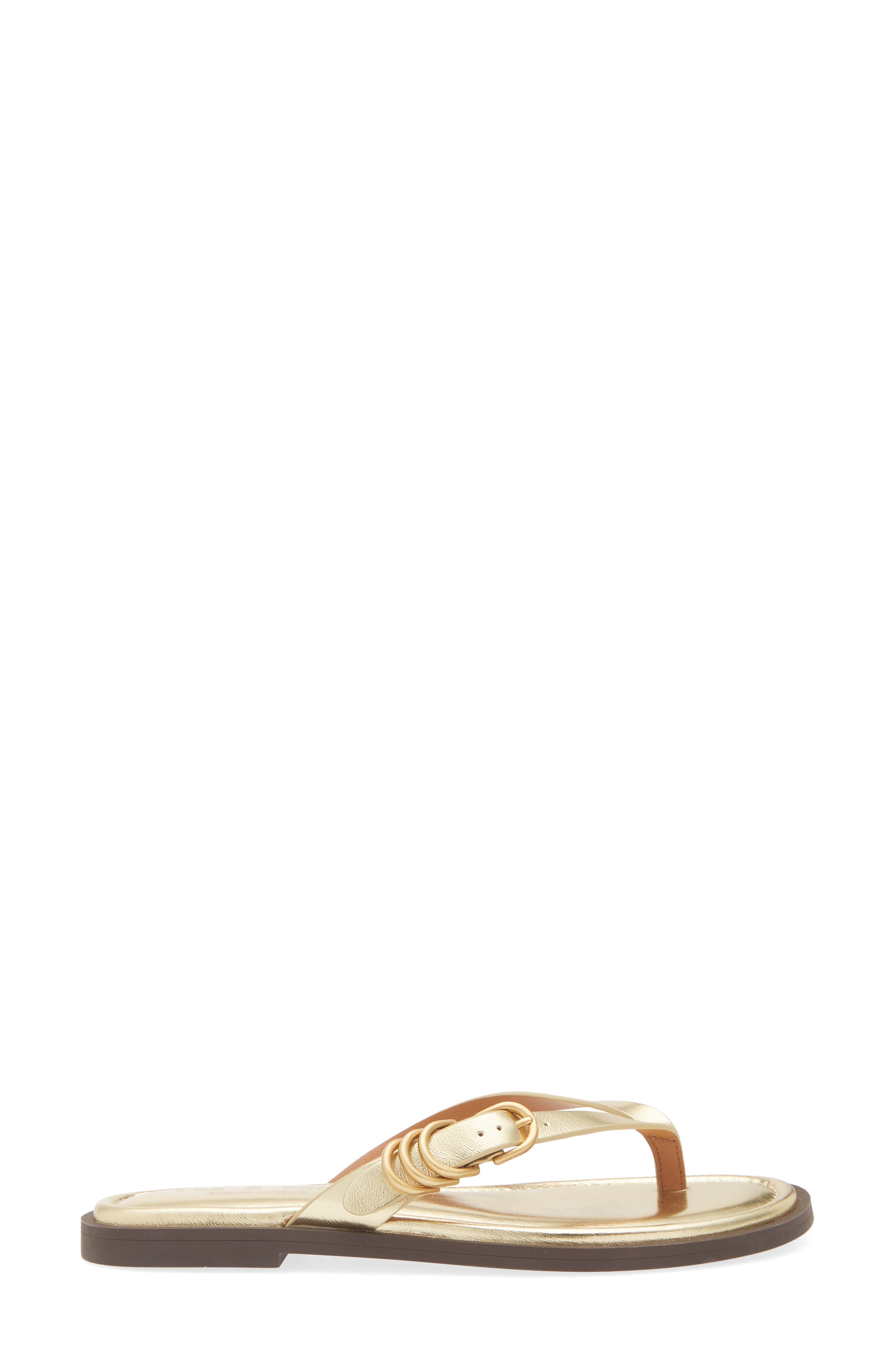 rag 
bone Gia Flip Flop, Alternate, color, Gold