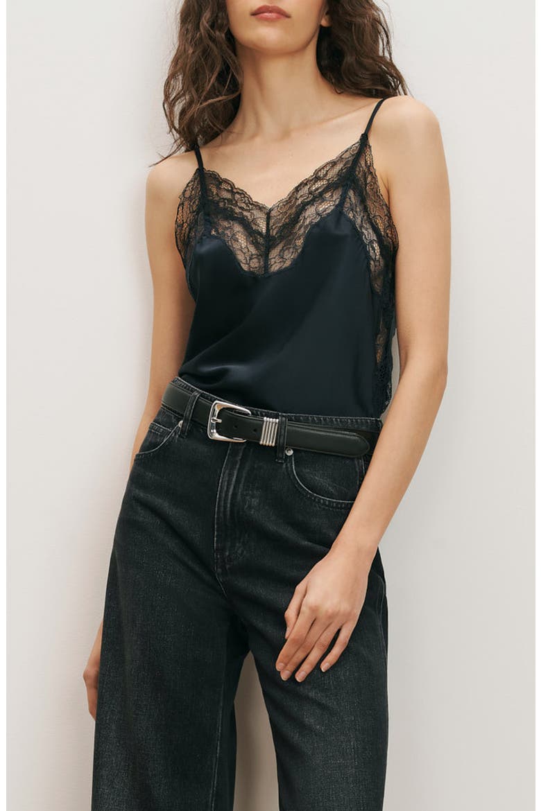 Johanan Lace Trim Camisole, Main, color, NAVY