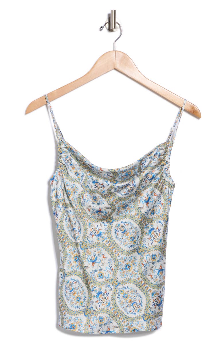NSR Cowl Neck Camisole, Alternate, color, Blue Mosaic