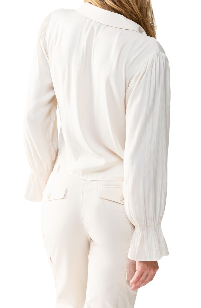 Sanctuary Girl Talk Tie Front Shirt, Alternate, color,