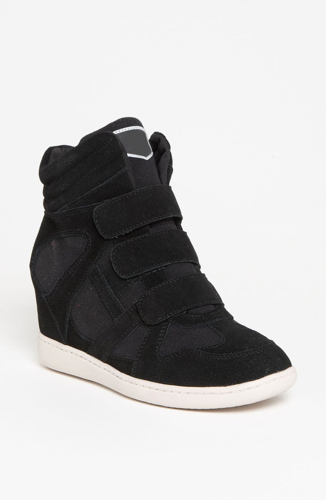 'Plus 3 Raise the Bar' Wedge Sneaker, Main, color, BLACK