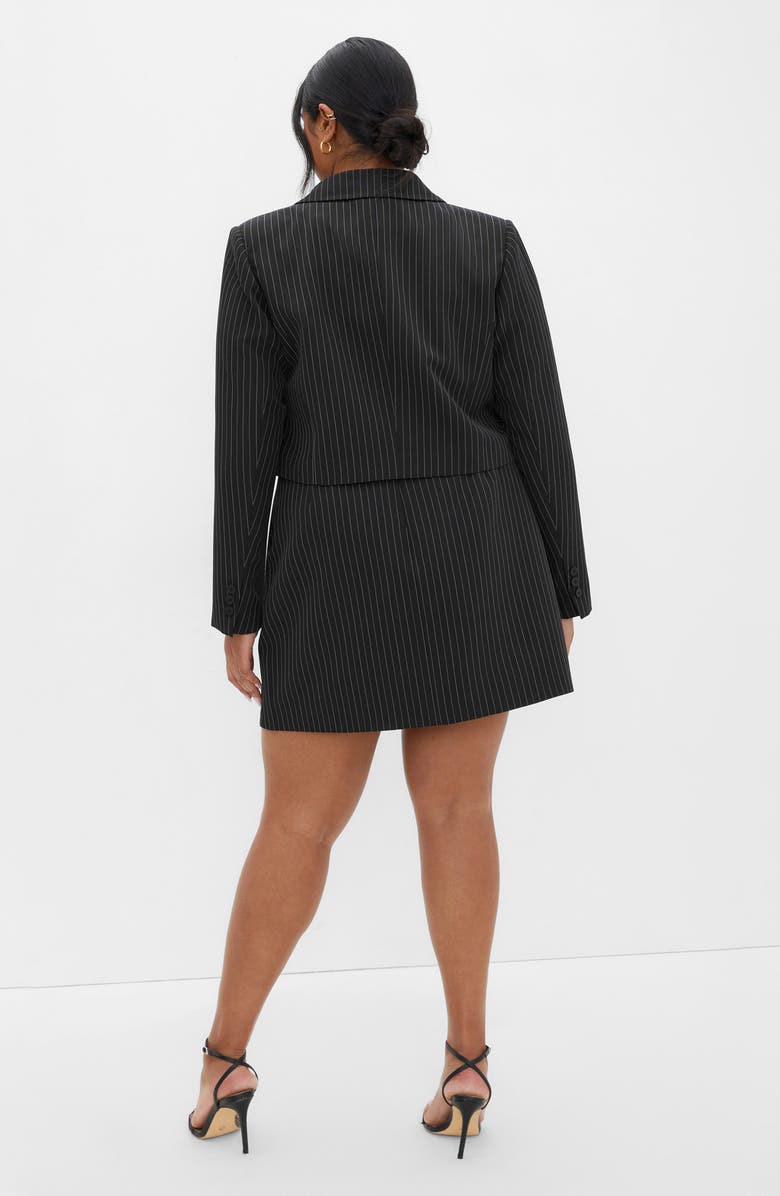 City Chic Alayah Stripe Crop Jacket, Alternate, color, Stripe