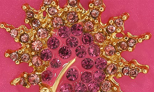 Eye Candy Los Angeles Flower Faux Pearl Drop Earrings In Gold