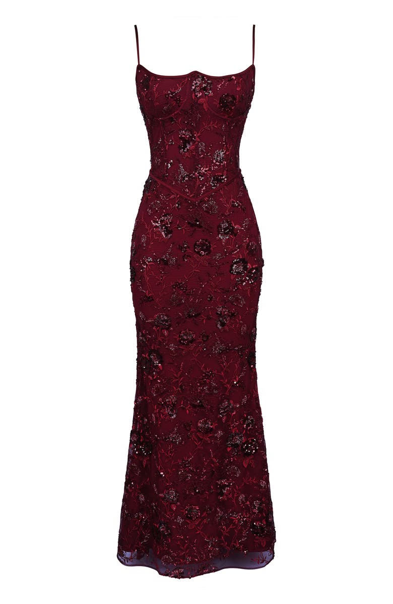 HOUSE OF CB Naima Hand Beaded Gown, Alternate, color, 