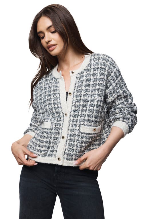 Splendid Lisette Texture Cardigan In Black
