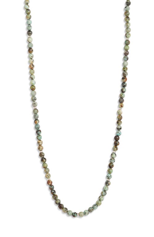 Shop Jonas Studio Beaded Necklace In Turquoise