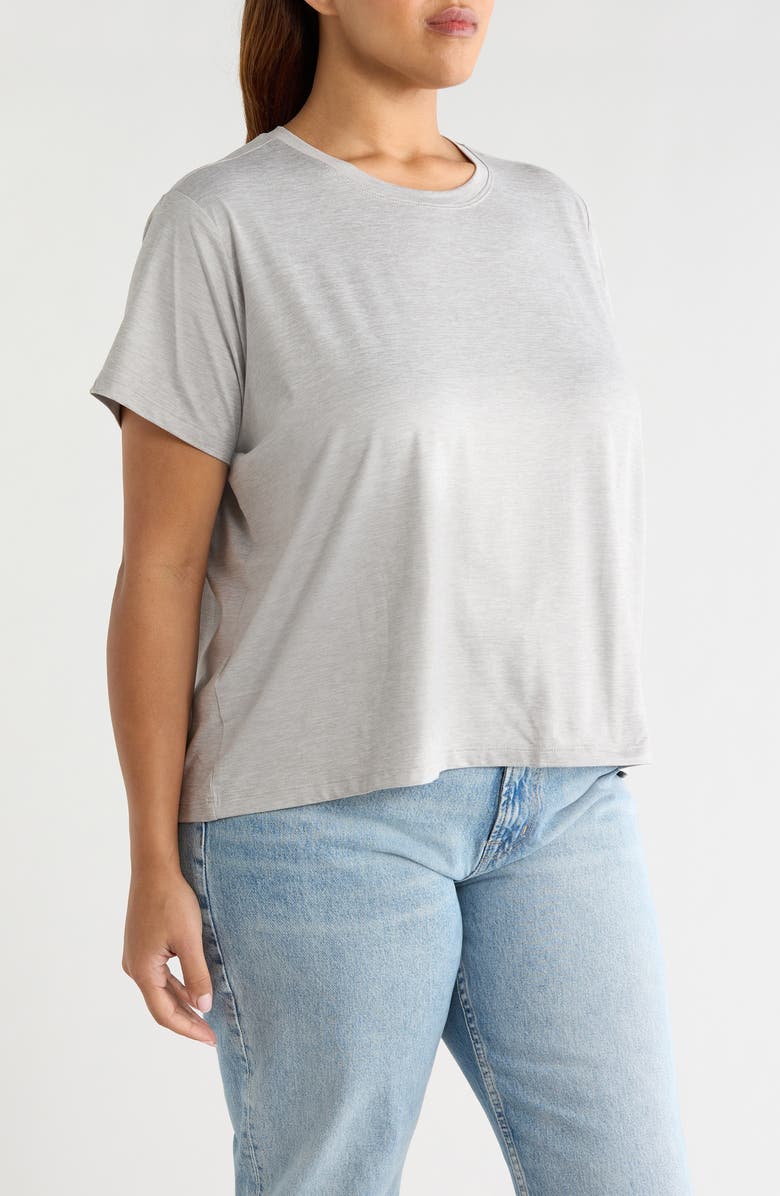 Lysse Perfect Box Cut T-Shirt, Alternate, color, Light Grey Melange