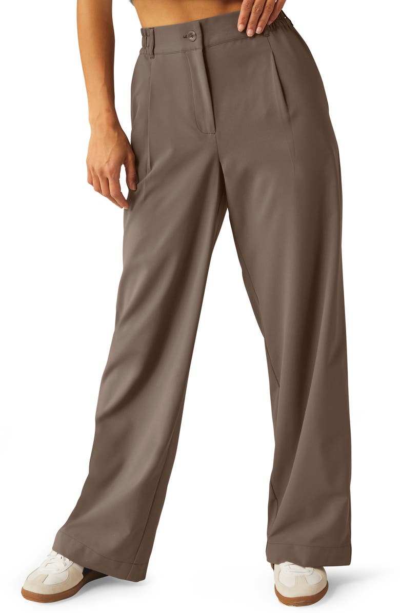 Beyond Yoga Status Trousers, Main, color, Dune
