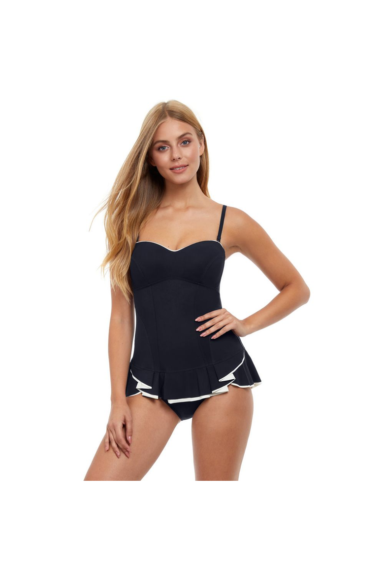 Belle Curve Swimdress, Main, color, Black