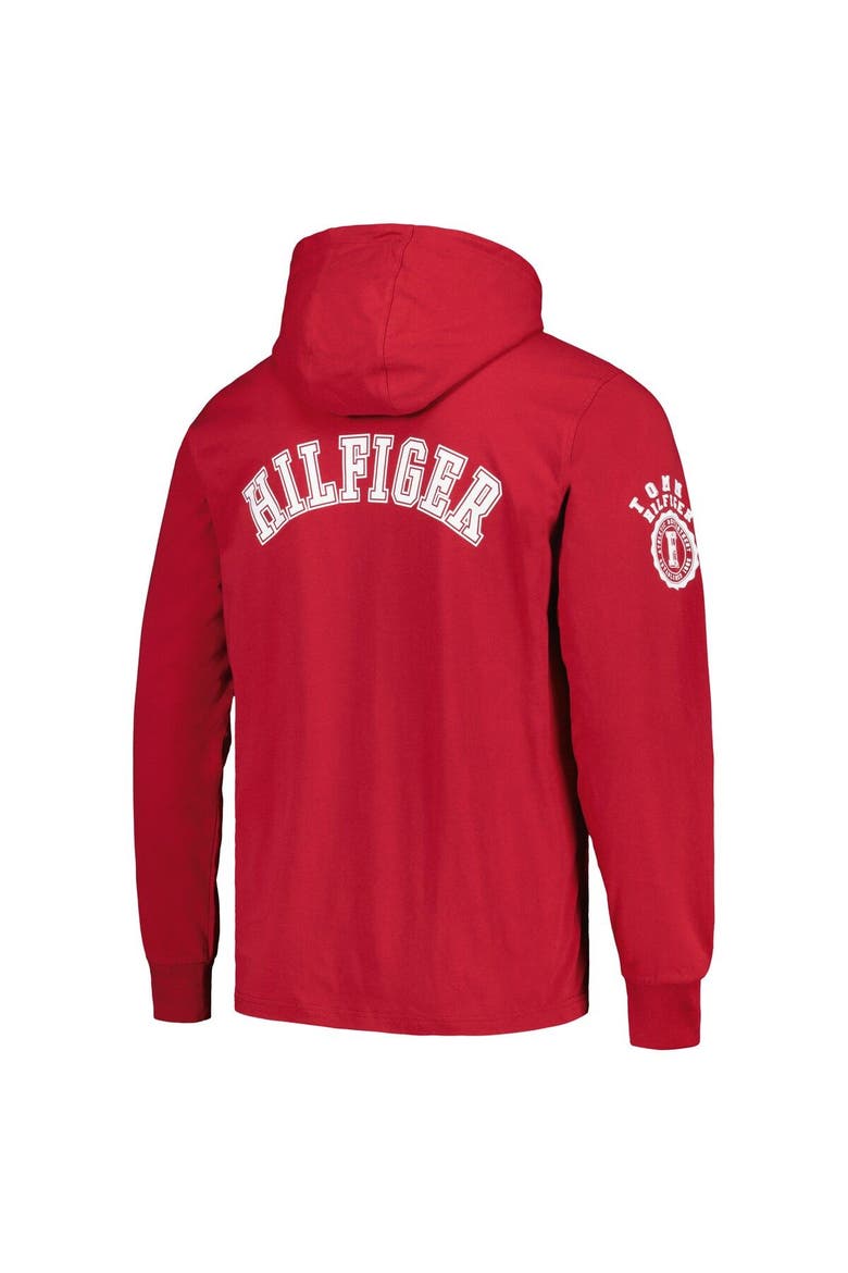 Men's Tommy Hilfiger  Cardinal Arizona Cardinals Morgan Long Sleeve Hoodie T-Shirt, Alternate, color, Cardinal