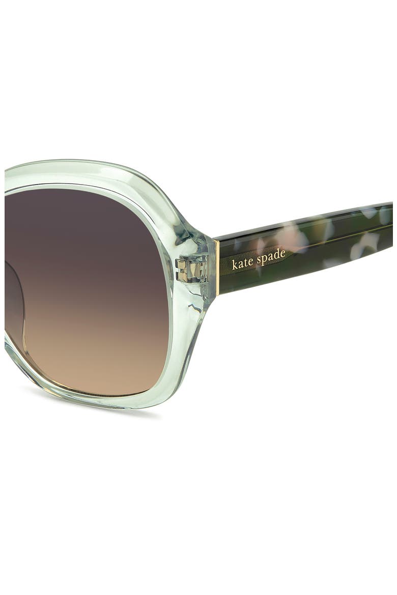 55mm lottie butterfly sunglasses, Alternate, color, GREEN