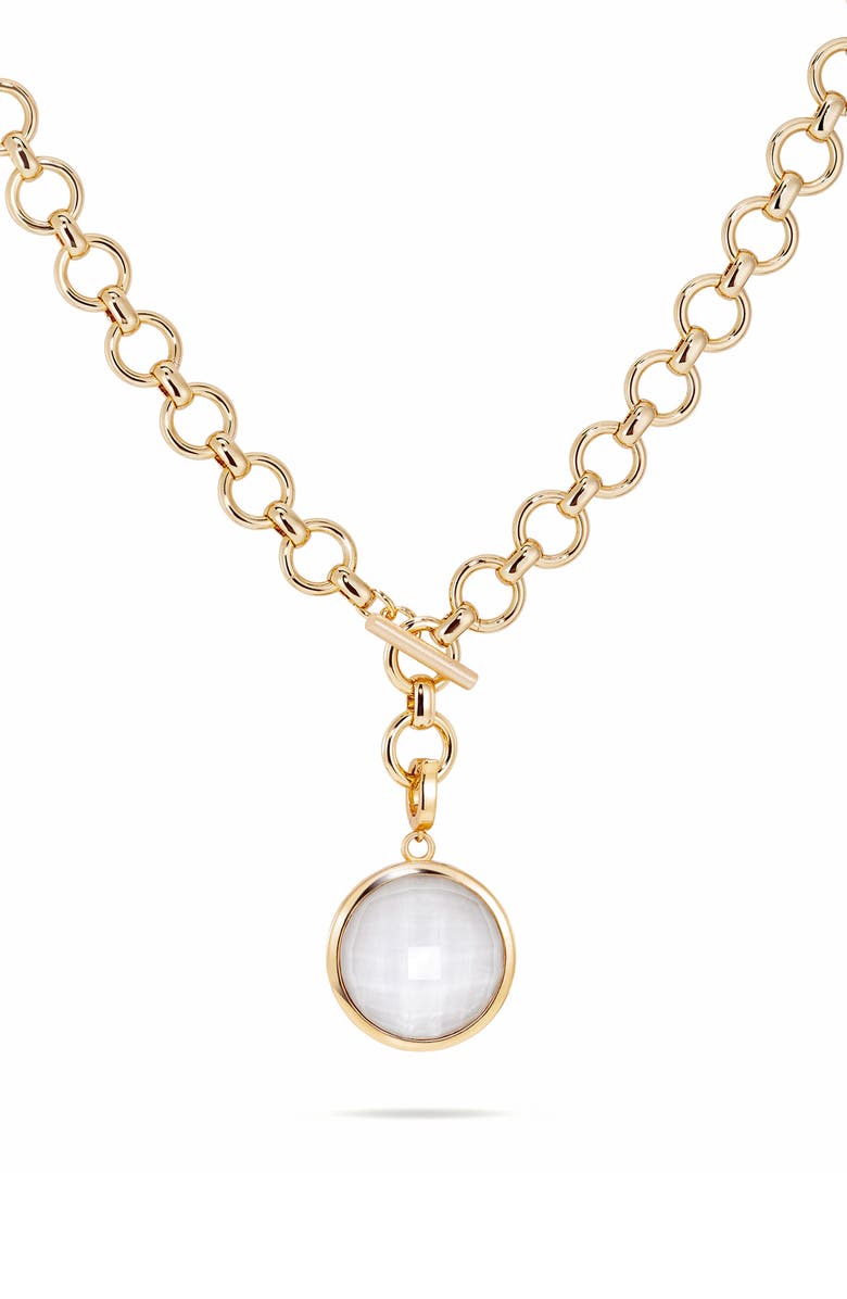 Dean Davidson Knockout Collar Necklace, Main, color, Iridescent Pearl/ Gold
