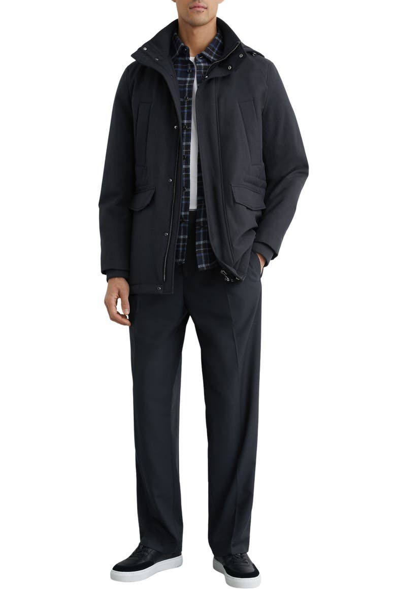 Reiss Lord Padded Coat with Removable Hood, Alternate, color, 