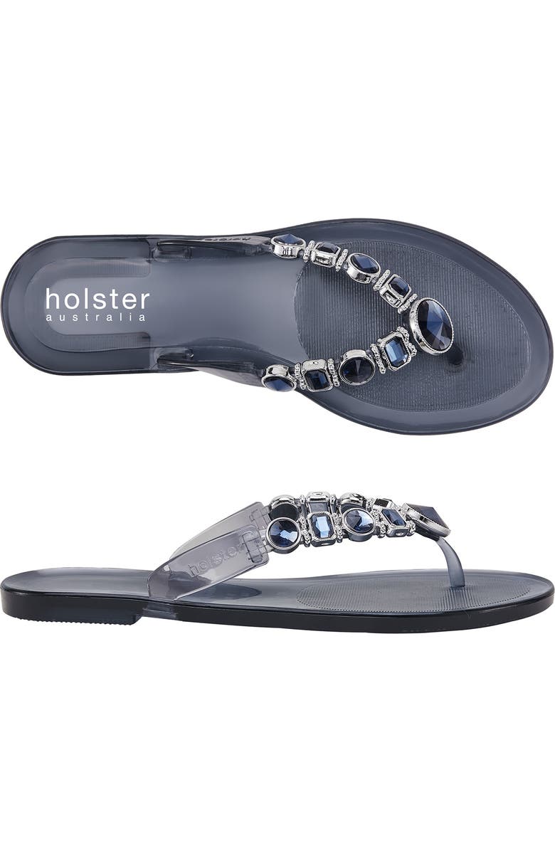 HOLSTER AUSTRALIA Madeline Embellished Vegan Jelly Sandal, Alternate, color,
