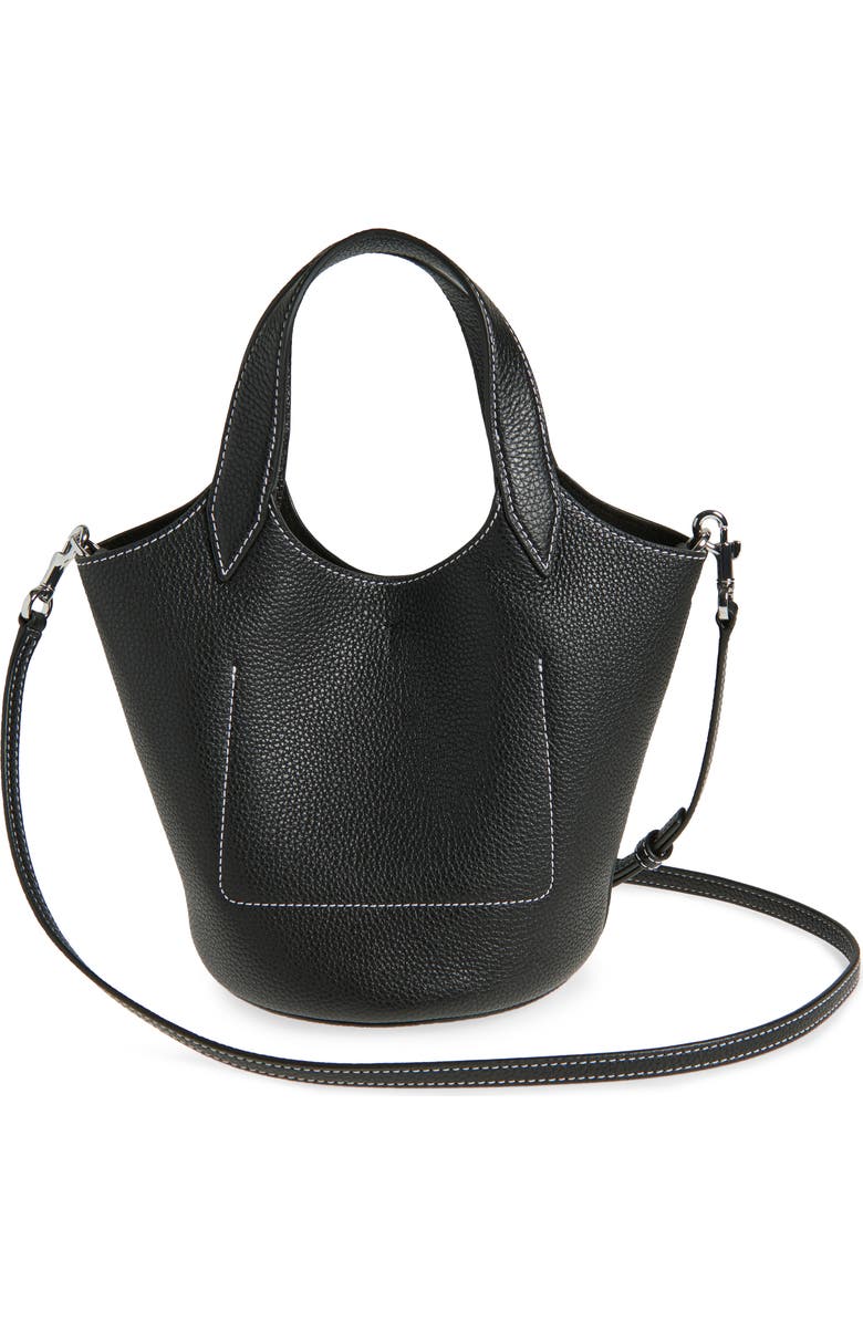 Veronica Beard Anchor Bucket Crossbody Bag, Alternate, color, Black