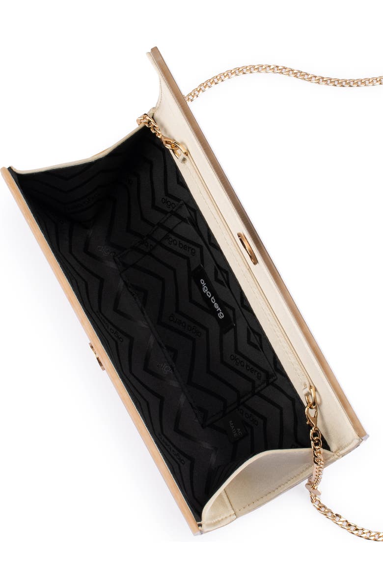 Olga Berg Clara Acrylic Clutch, Alternate, color, Natural