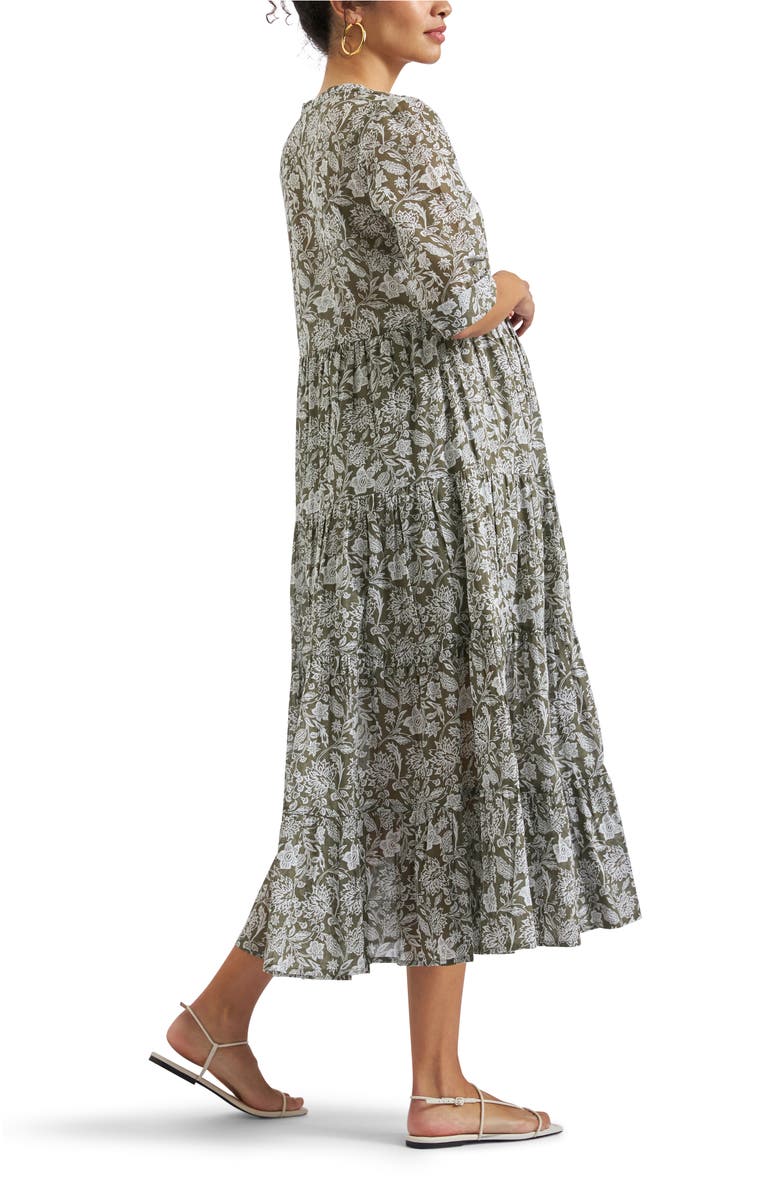 Ripe Maternity Ezra Tiered Dress, Alternate, color, 