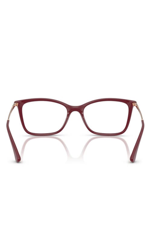 Vogue 51mm Rectangular Optical Glasses In Cherry