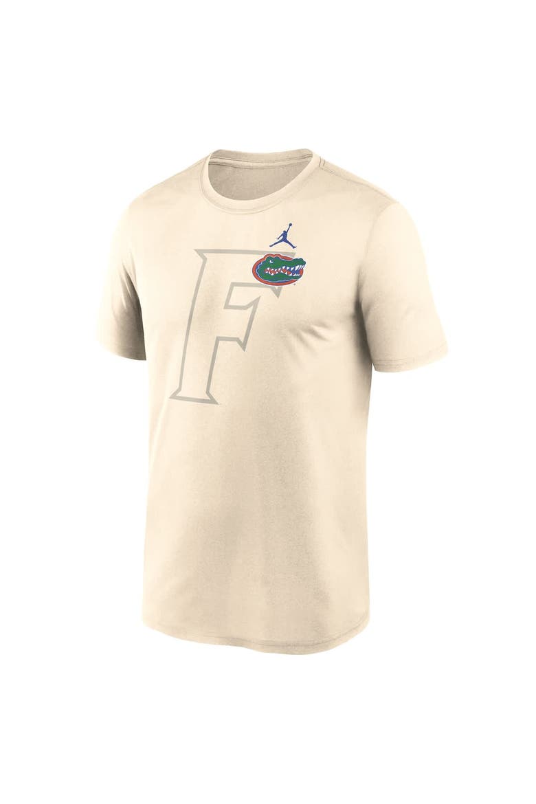 Men's Jordan Brand Natural Florida Gators Campus Shadow Legend Performance T-Shirt, Alternate, color, Natural