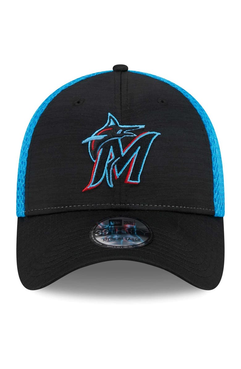 New Era Men's New Era Black Miami Marlins Neo 39THIRTY Flex Hat, Alternate, color, Black