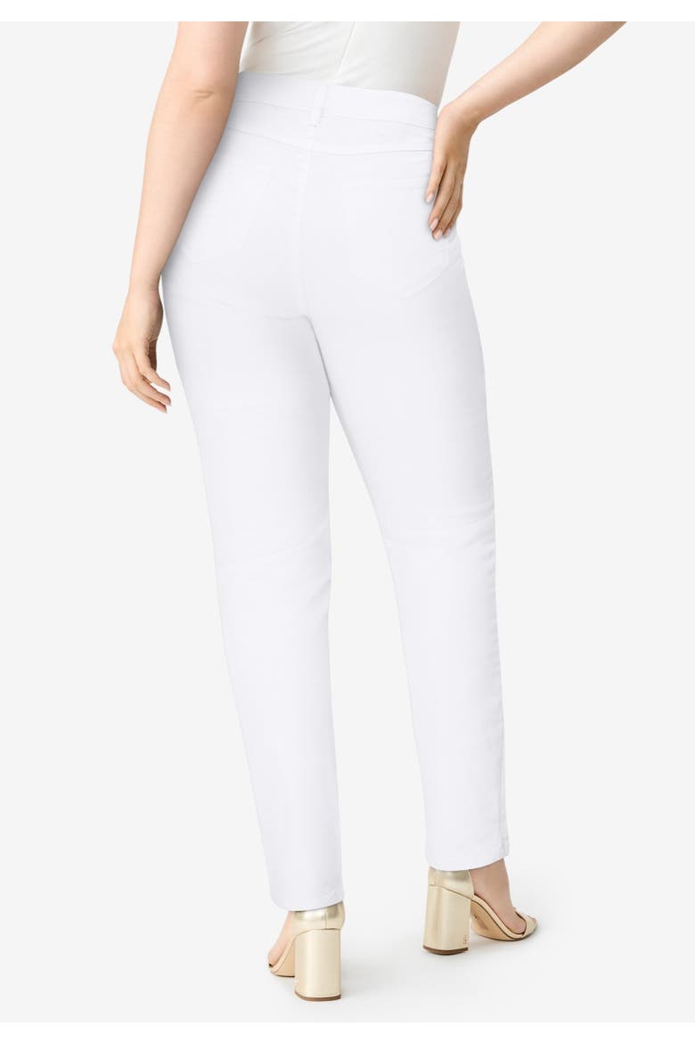 Plus Size 24/7 Straight Leg Jean, Main, color, BEIGE ANIMAL PRINT