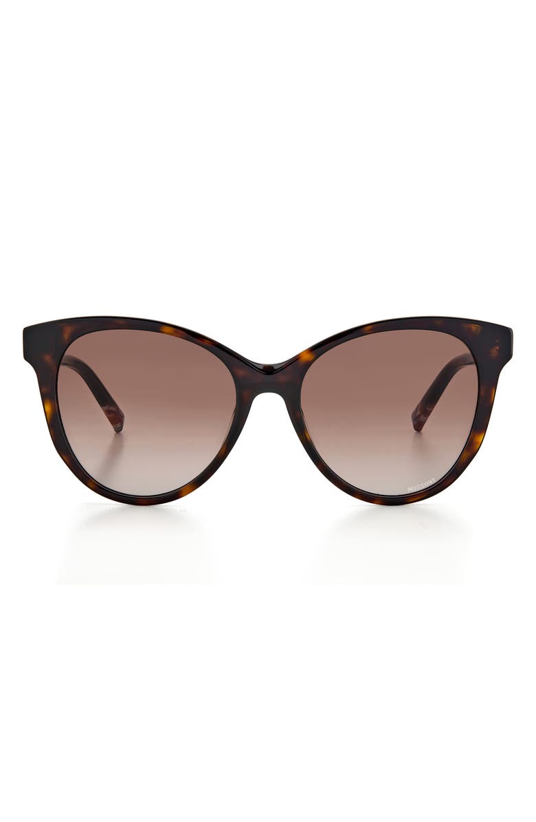 Missoni 54mm Gradient Cat Eye Sunglasses, Main, color, Havana