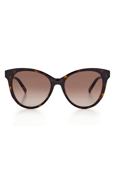 54mm Gradient Cat Eye Sunglasses