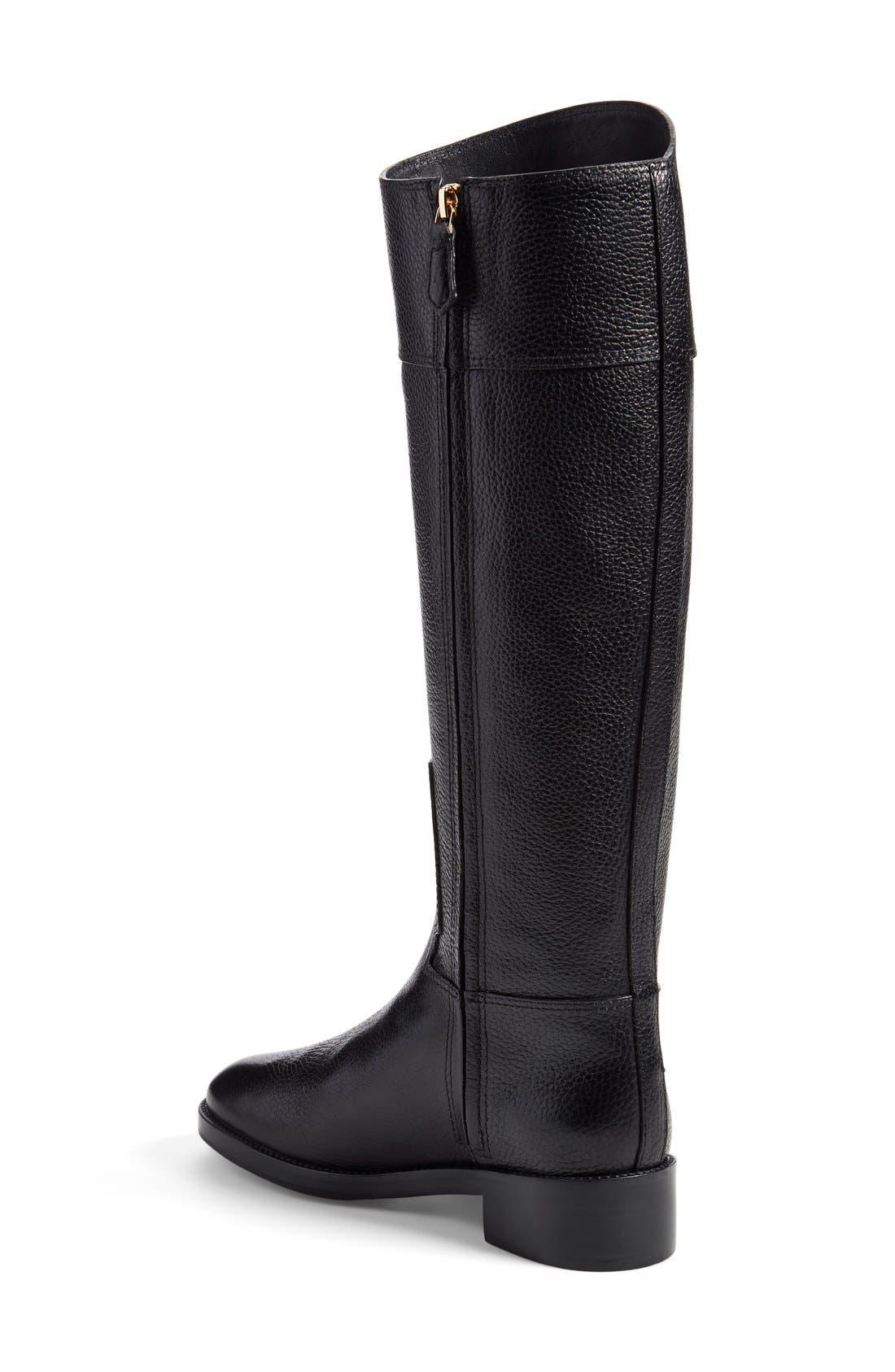 Tory Burch 'Joanna' Riding Boot, Alternate, color, 
