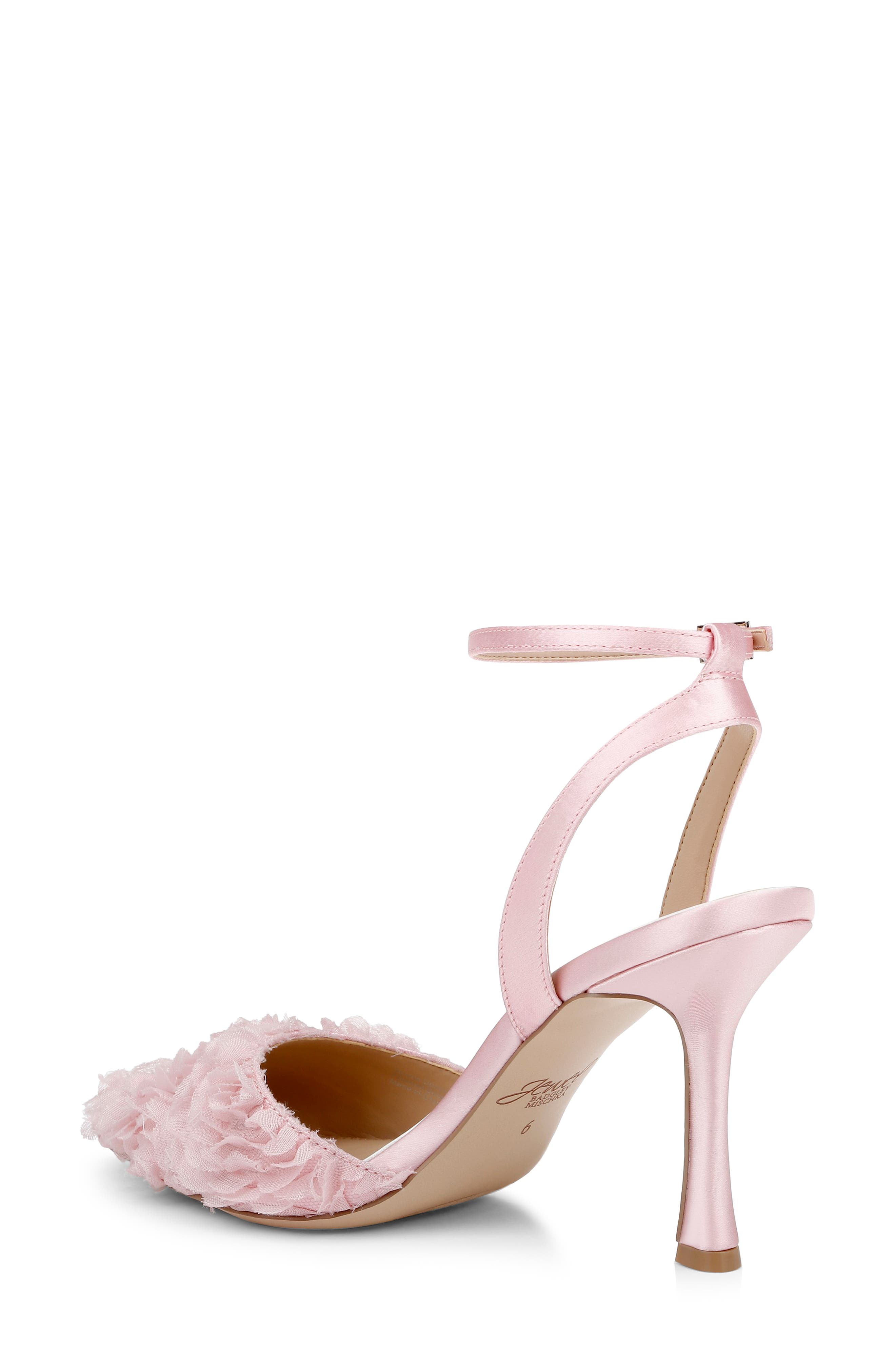 Shannon Pointed Toe Ankle Strap Pump, Alternate, color, PINK/ PINK