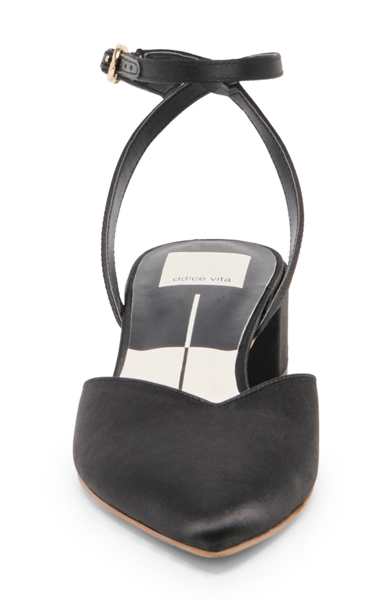 Dolce Vita Carrey Pointed Toe Pump, Alternate, color, Onyx Satin