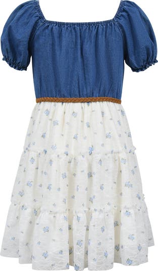 Kids' Smocked Bodice Tiered Dress