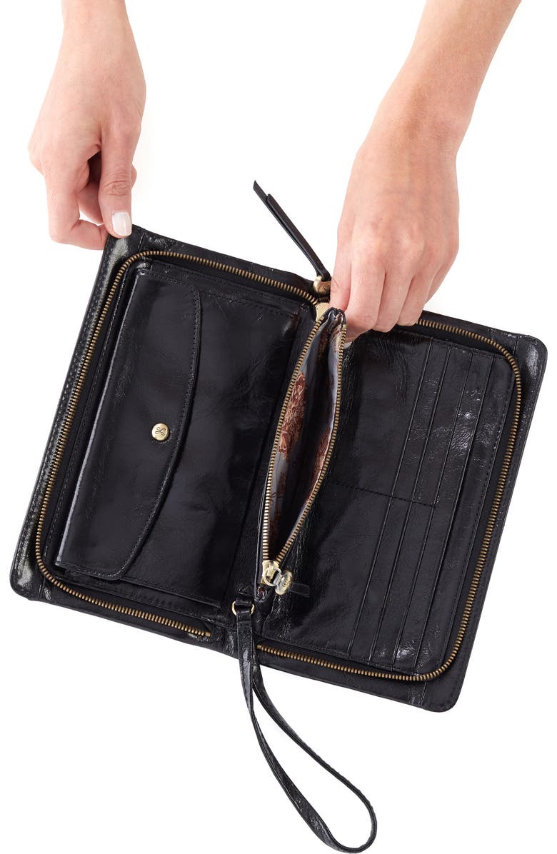 HOBO Evolve Leather Clutch, Alternate, color,