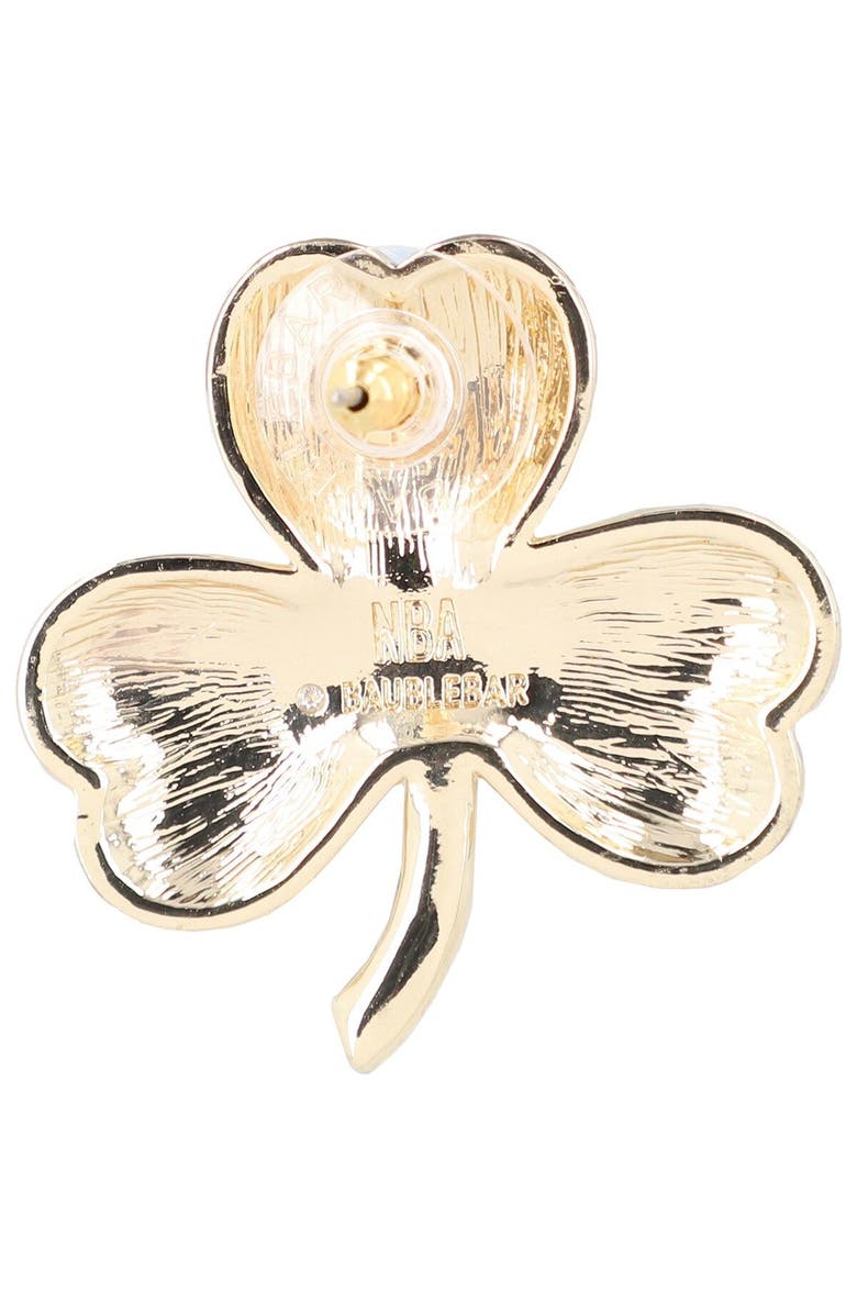 BaubleBar Boston Celtics Statement Stud Earrings, Alternate, color, 
