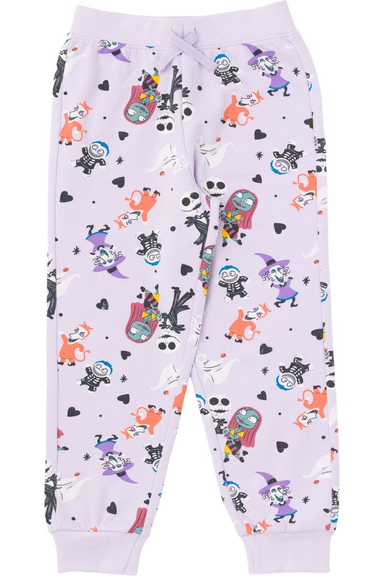 Nightmare Before Christmas Fleece Sweatshirt and Pants Set, Alternate, color, Light Purple