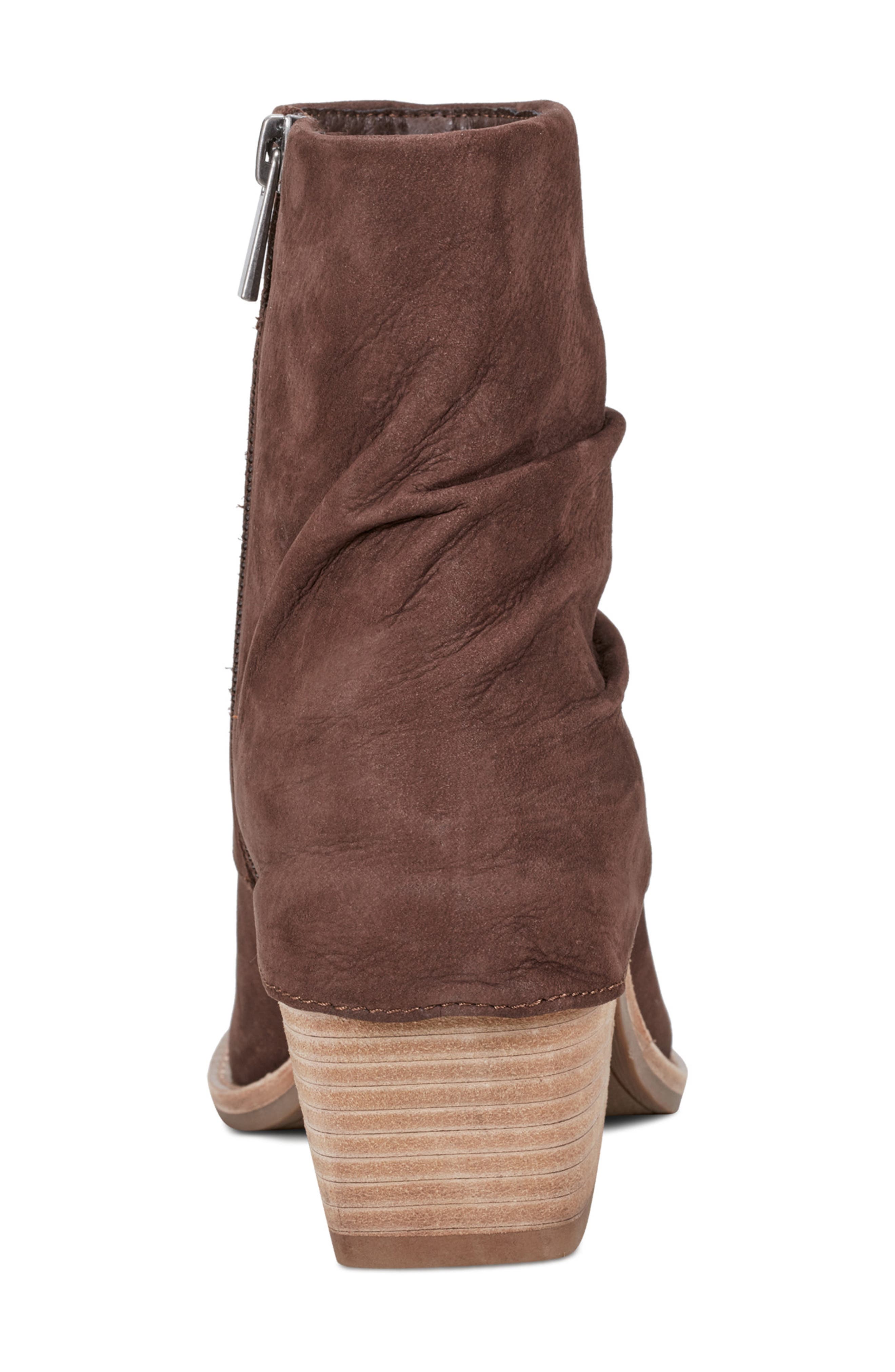 Earth<sup>®</sup> Savvy Ruched Bootie, Alternate, color, Dark Brown