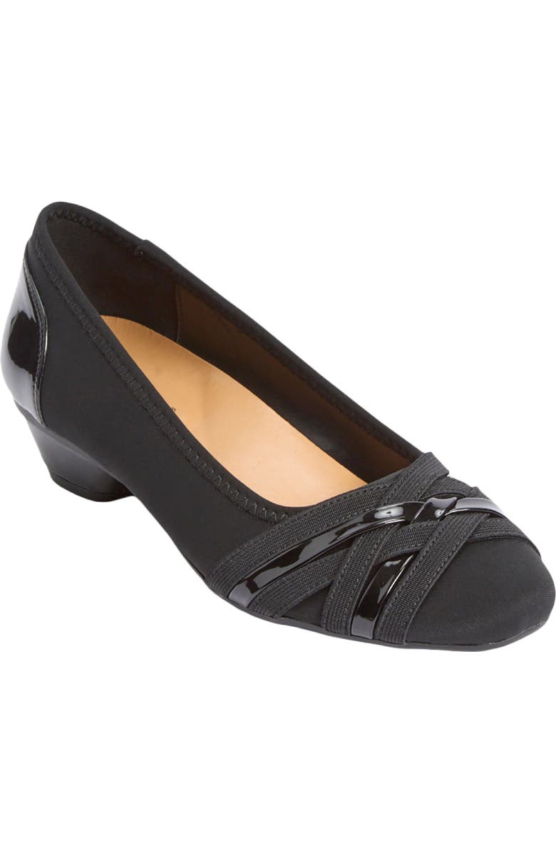 Comfortview The Quinlan Slip On Pump, Main, color, Black
