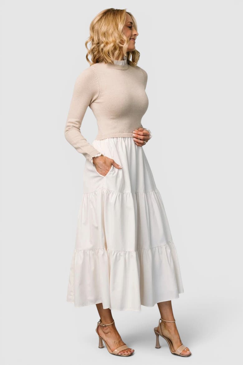 Sophie Sweater Dress, Alternate, color, Natural