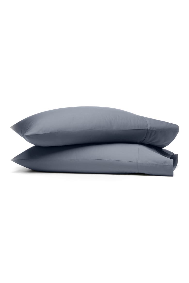 Set of 2 Percale Hemmed Pillowcases, Main, color, MINERAL