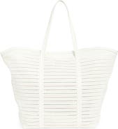 BCBG Flared Perforated Faux Leather Tote