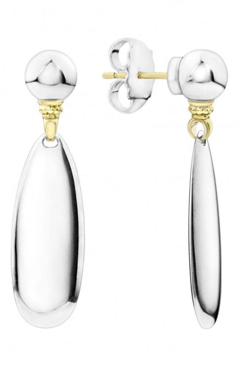 LAGOS Beloved Drop Earrings, Alternate, color, Silver/ Gold