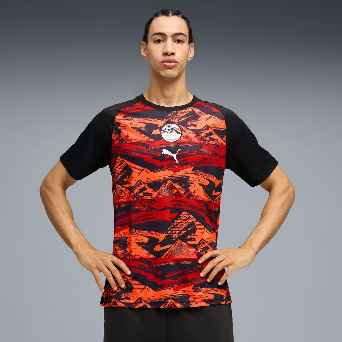 Men's Puma Black Egypt National Team Pre-Match Jersey (Men