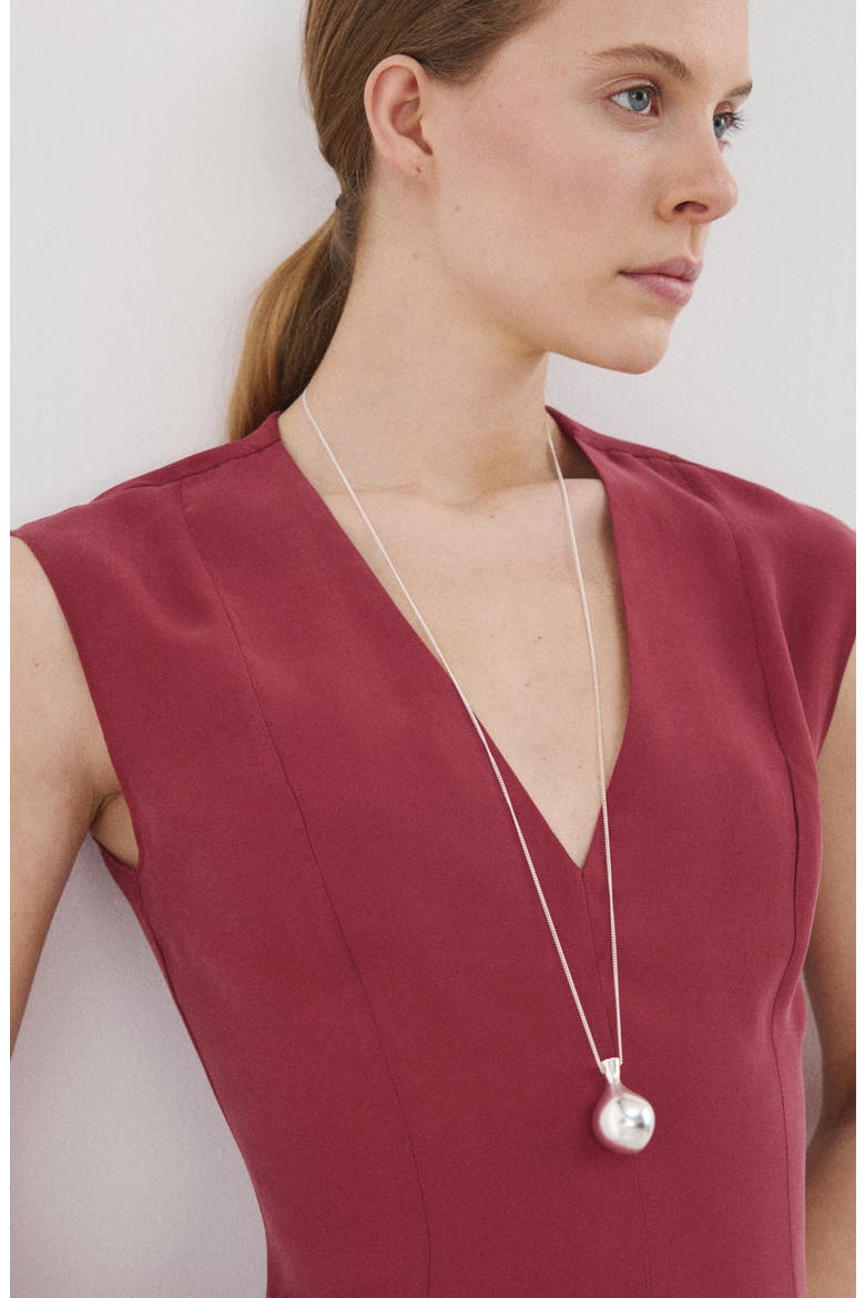 Sleeveless Midi Dress, Alternate, color, BURNT ORANGE