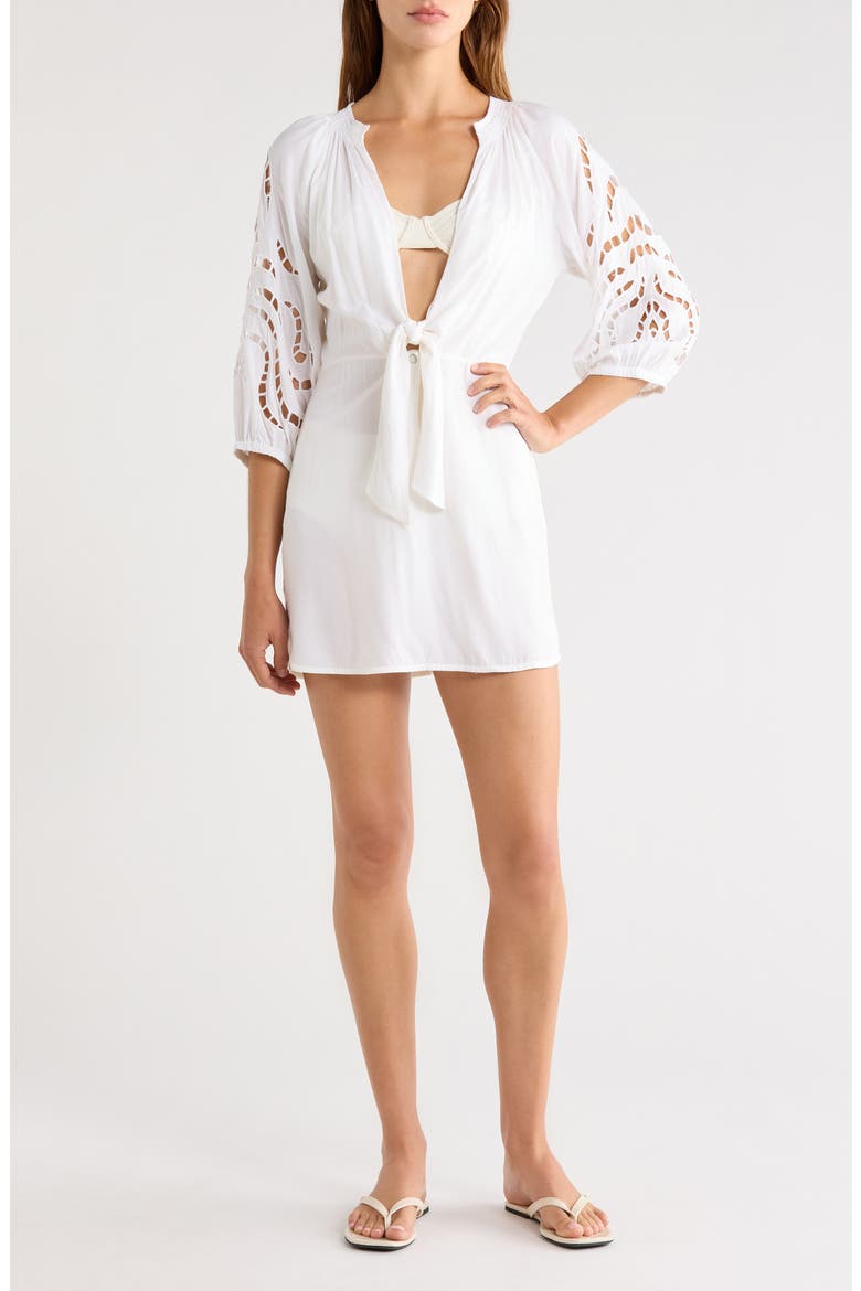 Alice Cover-Up Chemise, Main, color, OFF WHITE