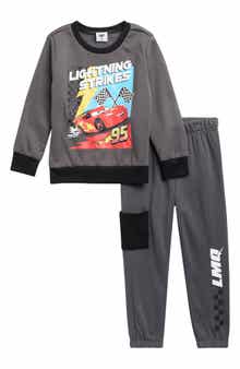 Kids' Cars Crewneck Sweatshirt and Joggers Set