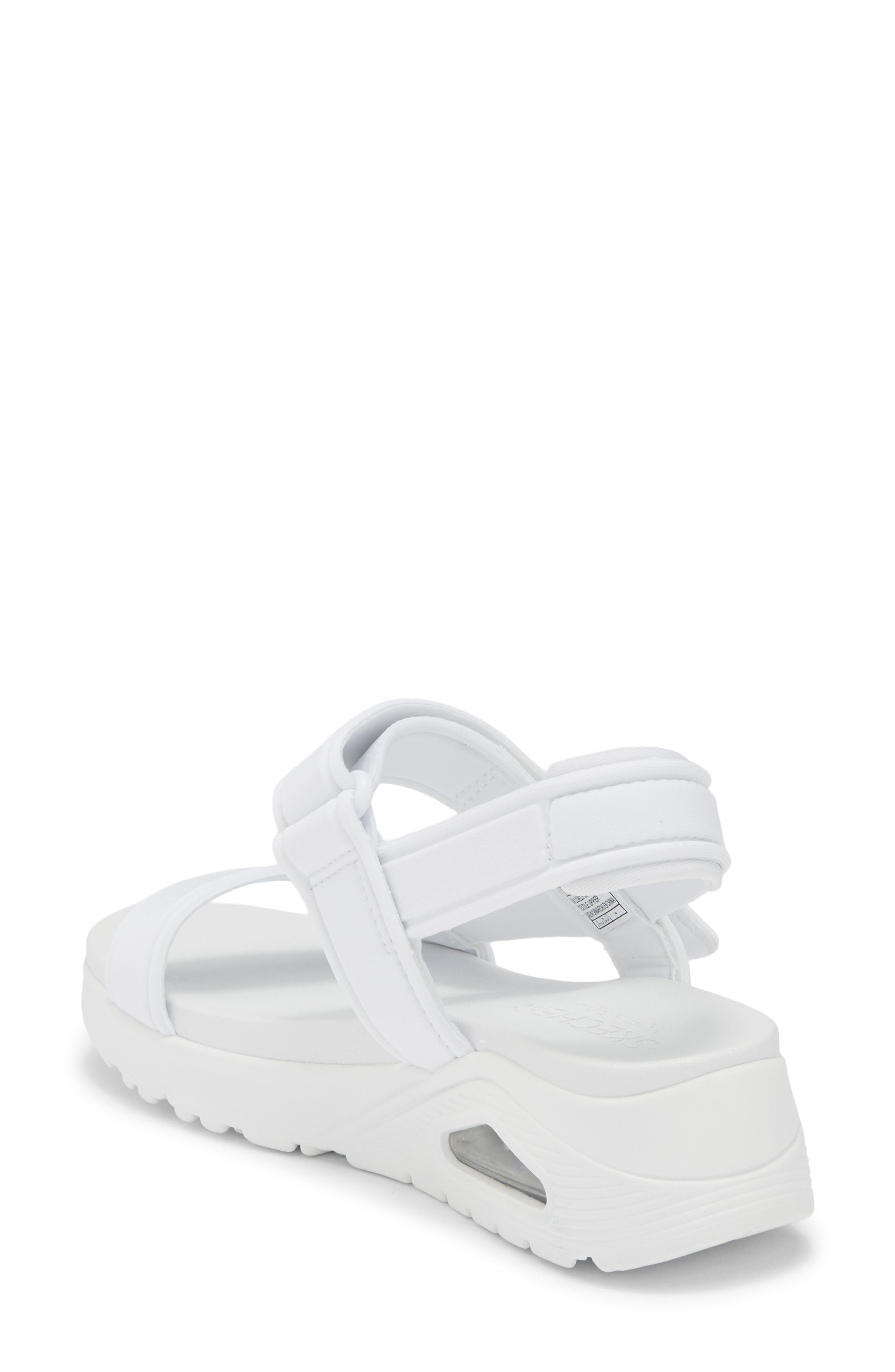 SKECHERS Summer Stand2 Sandal, Alternate, color, White