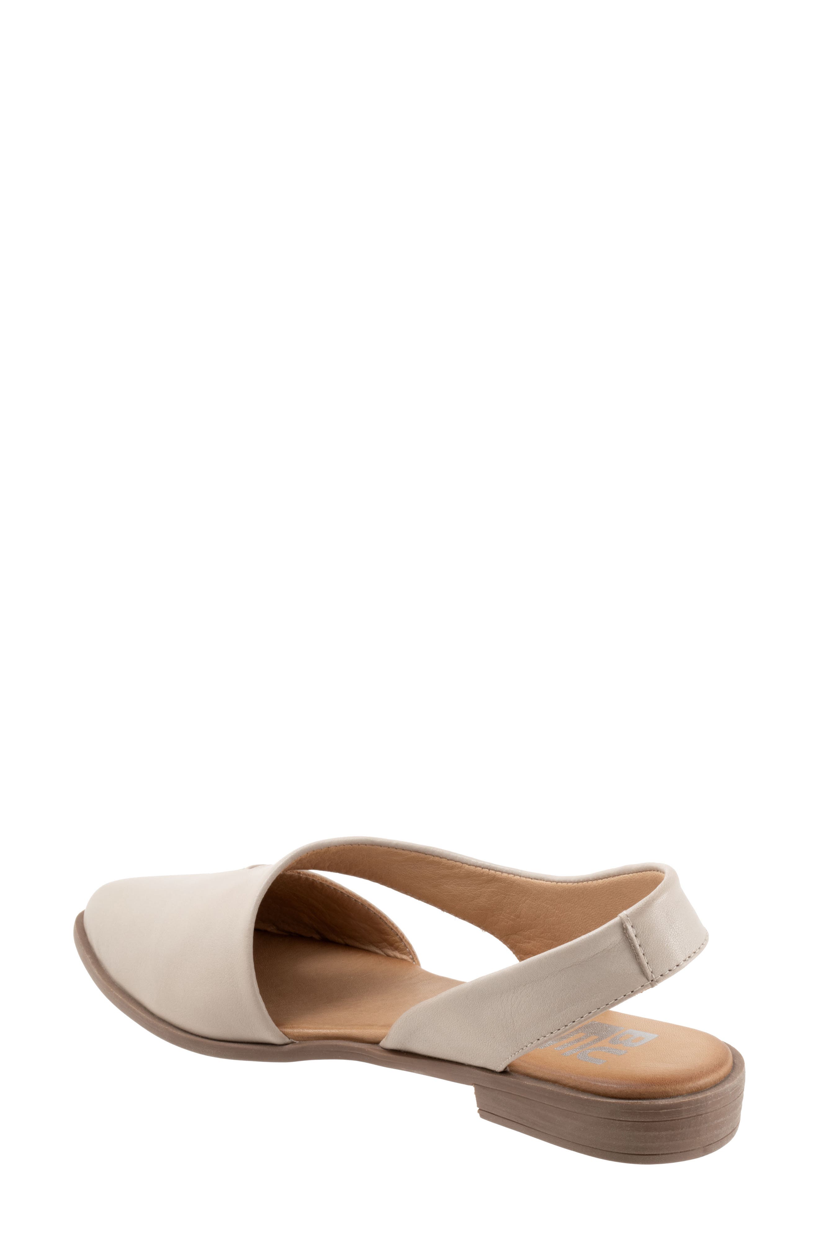 Bueno Bianca Slingback Pointed Toe Flat, Alternate, color, Light Grey