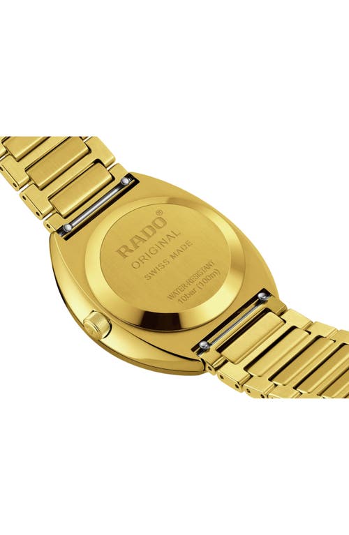 Rado Diastar Original Automatic Bracelet Watch, 38mm In Gold