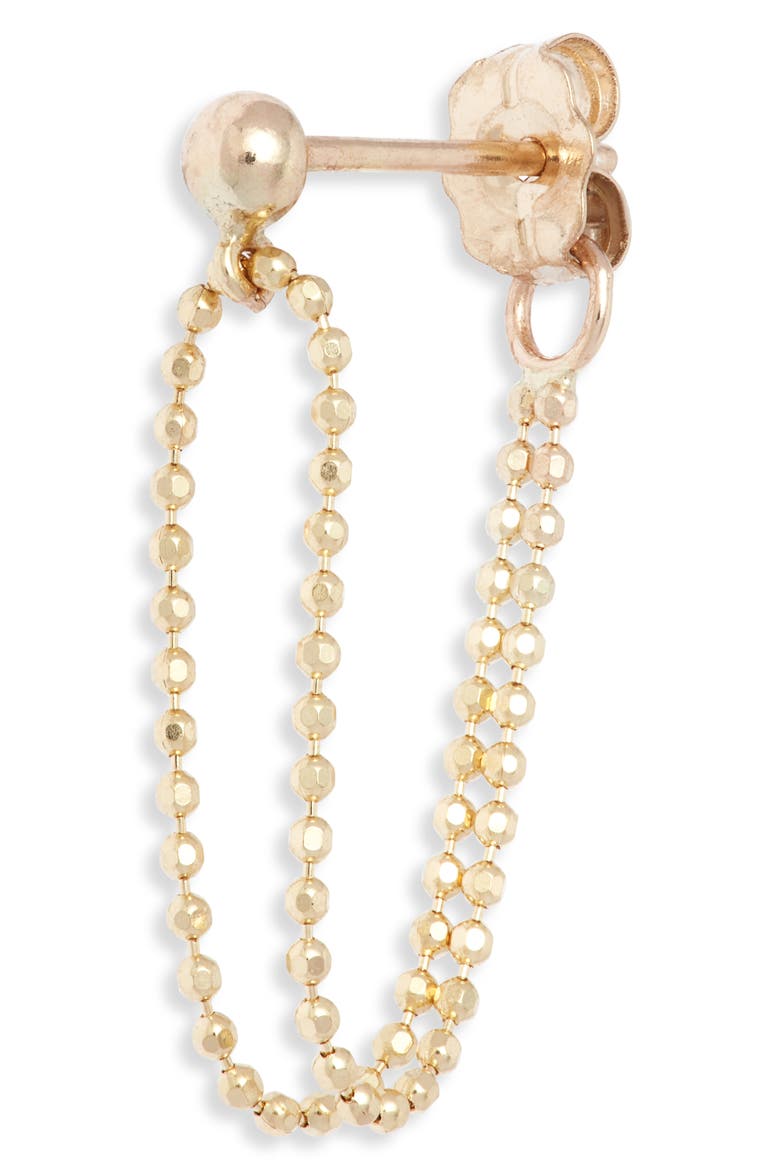 Beaded Wraparound Double Drop Earrings, Alternate, color, 14KYG